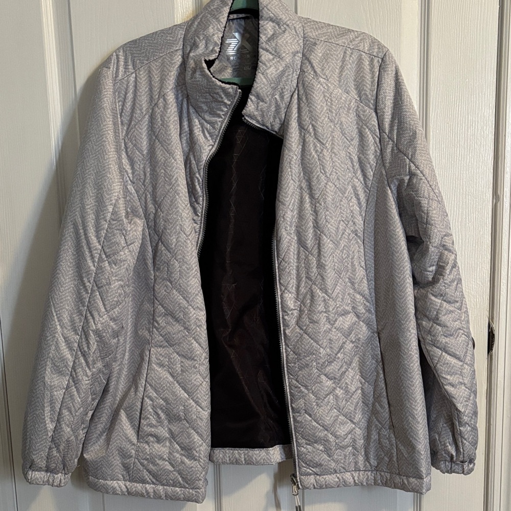 ZeroXposur Light Gray Quilted Women's Puffer Jacket
